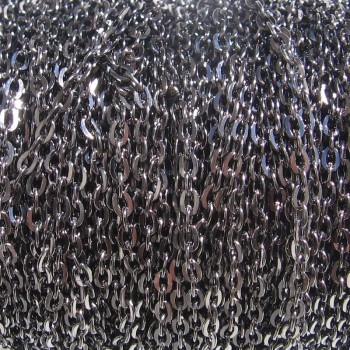 Lot 5m chaine forçat 3x2mm sans nickel jonction argent bronze or cuivre gunmetal