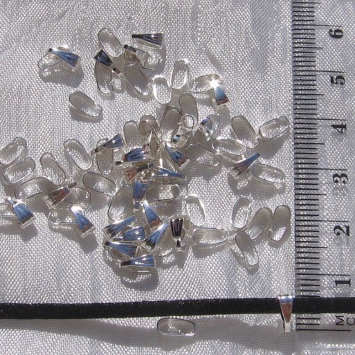 100 bélières AU CHOIX anneaux 7mm x 3mm pour perles métal argenté ou bronze