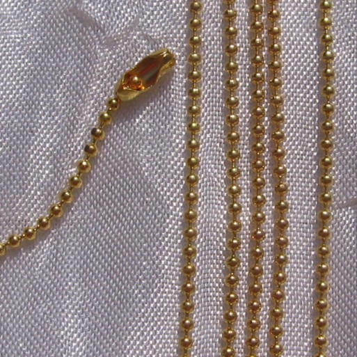 kit 1m chaine bille boule 1,5mm+10 connecteur metal dore colliers perles*OU2
