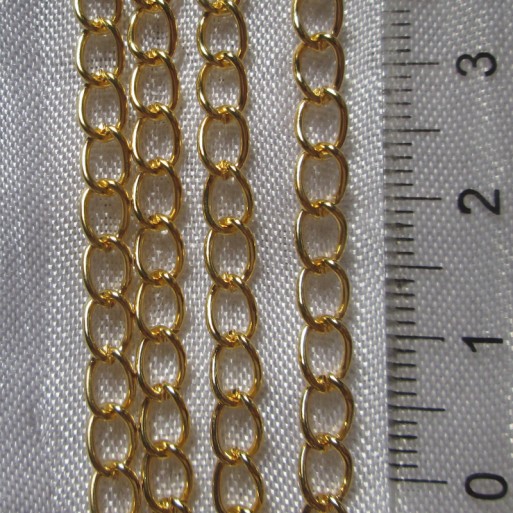 O157 - Lot de 2m chaine de rajout maillon 3,5mmx5,5mm métal doré collier bracelets