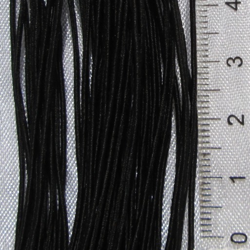 C146 - Plus de 8 mètres de fil Noir 1mm cordon élastique stretch bracelet collier