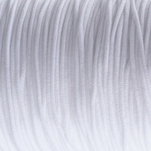 Lot de 10 mètres de fil Blanc 2mm cordon élastique stretch nylon mercerie *C247