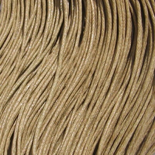 LOT DE 70M DE FIL EN COTON CIRÉ 1MM BEIGE pour colliers sautoirs bracelets *C204