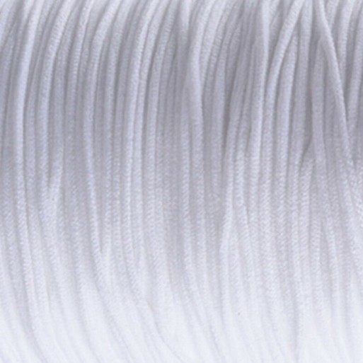 Lot de 25 mètres de fil Blanc 2mm cordon élastique stretch nylon mercerie *C247