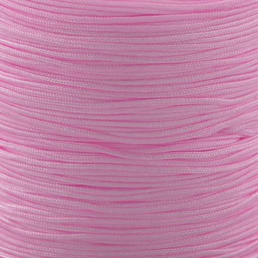 LOT DE 15 MÈTRES - 1500CM CORDE FIL NYLON 0,8MM ROSE pour bijoux shamballa C215A