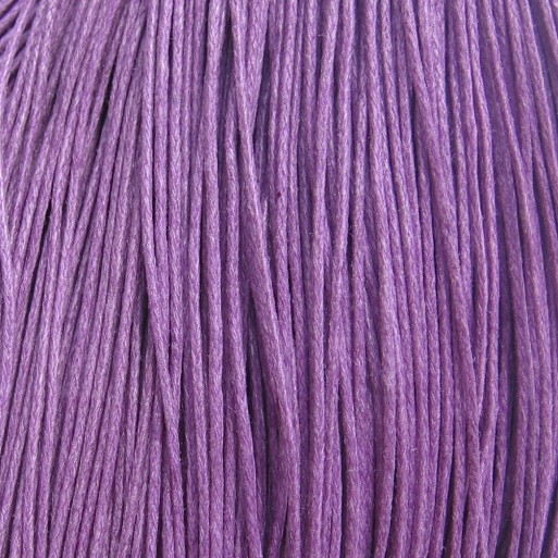 C268 - LOT DE 10M DE FIL EN COTON CIRE VIOLET MOYEN 1MM POUR COLLIER BRACELET SAUTOIR