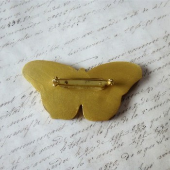 O206- LOT DE 30 SUPPORTS BROCHE EPINGLE FER DORÉ OR CREATION BIJOU CABOCHON FIMO