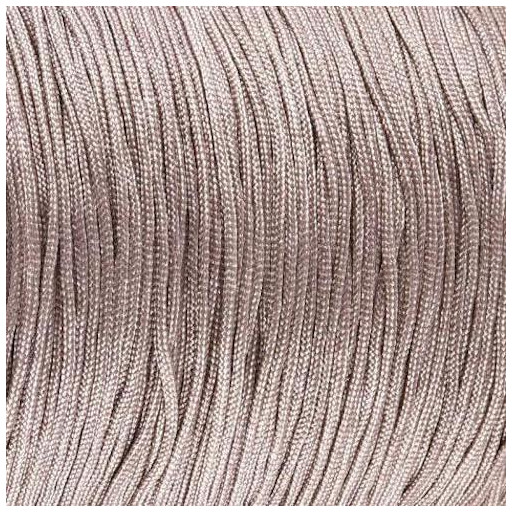 C215V - LOT DE 15 MÈTRES DE FIL NYLON TAUPE MARRON 0,8MM pour bracelet colliers