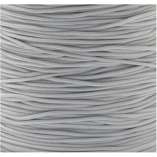 LOT DE 15 MÈTRES 1500CM CORDE FIL NYLON 0,8MM GRIS CLAIR bijoux shamballa *C215R